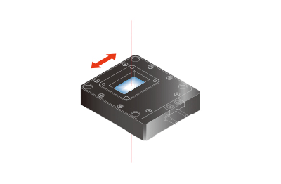 Transmission optical elements alignment