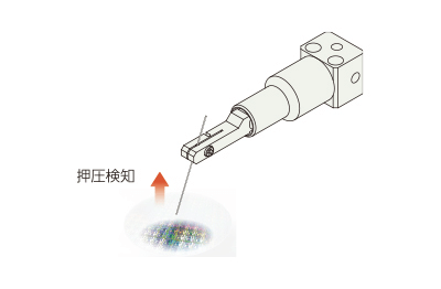 Probing contact detection on semiconductor devices